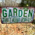 thumbnail image 3 of Vintage Garden Metal Tin Sign License Plate Wall Decor for Garden Lover 12 x 6 Inches - life is better in the garden, 3 of 5