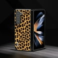 thumbnail image 3 of Decase For Samsung Galaxy Z Fold 4 Slim Case,Fashionable Leopard Print Phone Holster for Women Men,Luxury High-quality PU Leather Durable Case Anti-Scratch Shockproof  Protective Cover,Gold, 3 of 5
