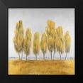 thumbnail image 2 of Atelier B Art Studio 15x15 Black Modern Framed Museum Art Print Titled - Seven Yellow Trees Abstract, 2 of 5