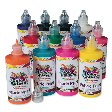 UPC: 0840614116298 | S&S Worldwide Color Splash! Dimensional Fabric Paint Assortment  12 Bright Colors in 4-oz Squeeze Bottles With Precision Tips  Create 3-D Designs on Fabric  Vinyl  Wood  and More  Non-Toxic Pack of 12