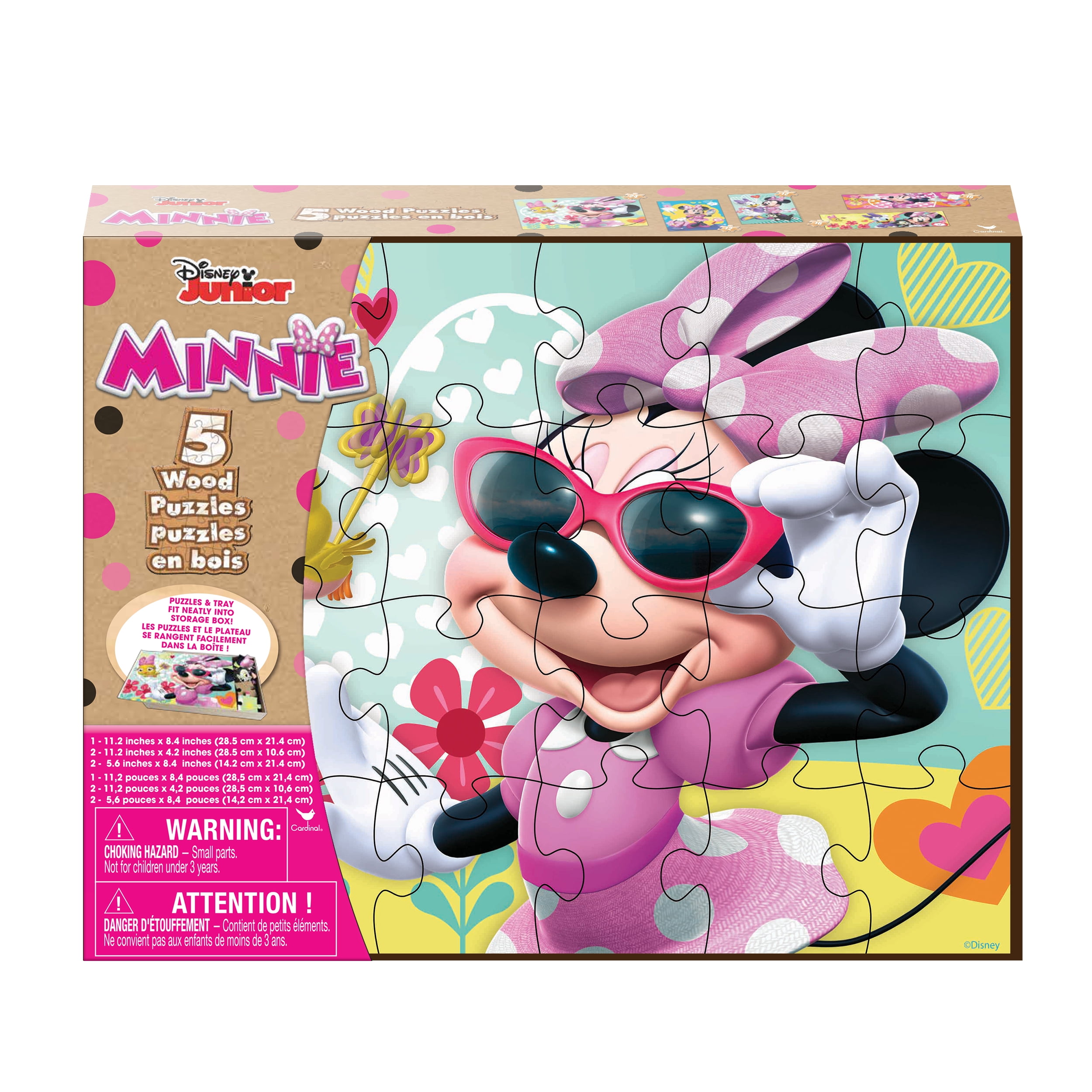 Minnie Mouse 5-Pack of Wood Puzzles - Walmart.com