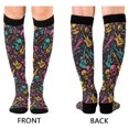 thumbnail image 2 of joogoo Skull and Guitars Socks Women Men Knee High Sock, 2 of 8