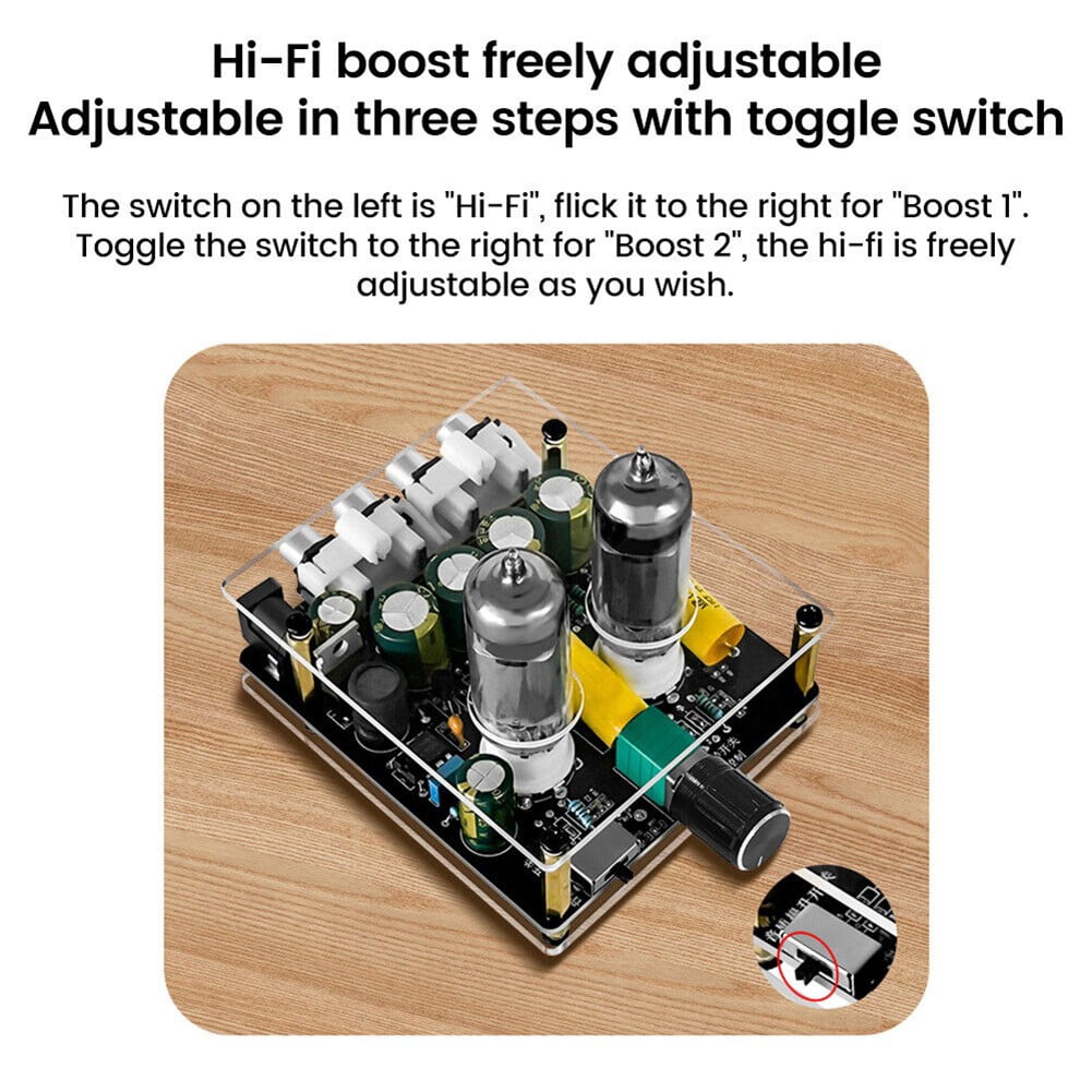 Upgraded 6K4 Tube Preamplifier Amplifier HiFi Tube Preamp Audio Sounds Amp Board