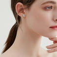 thumbnail image 6 of Panda Earrings Sterling Silver Panda Stud Earrings Moonstone Jewelry Gift for Women Birthday or Daily Surprise, 6 of 6
