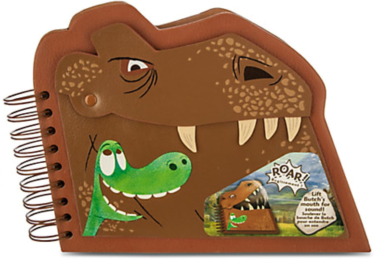 The Good Dinosaur Disney T Rex Butch and Arlo 3D Moving Journal Notepad Notebook