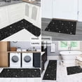 thumbnail image 5 of Black Star Planet Moon Pattern Kitchen Rugs Sets Of 2,Anti Fatigue Kitchen Mat Rugs Non Slip Washable,Decorative Kitchen Floor Mats for Kitchen,Sink,Laundry,17"x30"+17"x47", 5 of 7