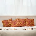 thumbnail image 3 of Ambesonne Orange Throw Pillow Cover 4 Pack, Nature Designs, 18", Burnt Orange, 3 of 6