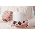 thumbnail image 7 of WIRESTER 11 Oz Ceramic Tea Cup Coffee Mug, Brown White Shih Tzu Dog, 7 of 7