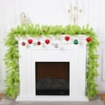thumbnail image 6 of Guvpev 15FT Artificial Christmas Cedar Garland, Bright Green Whimsical Holiday Garlands, Indoor Outdoor Christmas Greenery Garland Decorations for Stairs Fireplace Mantel Front Door Porch Decor, 6 of 10