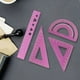 thumbnail image 1 of Juego de Reglas de Aleación de Aluminio para Estudiantes, Regla de Dibujo Multifuncional, Regla Recta, Regla Triangular, Transportador, Cuatro Juegos de Reglas, Regla de Escala Metálica., 1 of 6