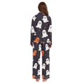 thumbnail image 3 of FORMRS Womens Pajama Set Long Sleeve Top and Pants with Pockets Soft Comfy Lounge Sleepwear, Sizes S-2XL, White Halloween Ghosts, 3 of 7