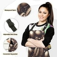 thumbnail image 2 of 5 Pcs Kitchen Set Heat Resistant Oven Mitts and Non-Slip Pot Holders with Adjustable Cooking Apron Coffee Beans, 2 of 6