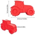 thumbnail image 3 of Tractor de silicona para pasteles, molde de pastel rojo, molde de silicona para hornear, molde de caja BANYUO Hogar, 3 of 5
