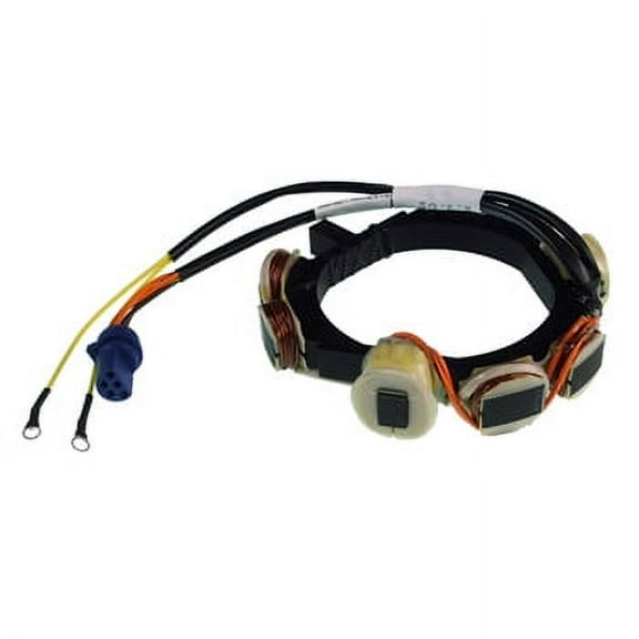 Stator, 6 amp Johnson/Evinrude 40-70hp 2&3cy Pro #: 173-4560 X-Ref #: 584560 584535, 584560, 763763