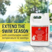 LO-CHLOR Aqua Blanket - The Liquid Solar Blanket for Pools and Energy Saving Liquid Pool Cover, Non-Toxic and Safe Pool Evaporation Prevention, Greatly Reduces Heat and Chemical Loss AB009-12 128 Oz
