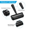 thumbnail image 4 of Uxcell 2Pcs 4.5 Pulgadas Rodillo de Caucho Brayer, Herramientas de Rodillo de Caucho Duro Antideslizante para Impresión, Arte de Papel Tapiz, Negro, 4 of 5
