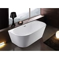 thumbnail image 2 of A And E Bath And Shower Rialto Rialto 59" Free Standing Acrylic Soaking Tub - White, 2 of 4