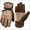 Coffee - Grey, variant on Leather Work Gloves for Men or Women. Medium Glove for Gardening, Tig/Mig Welding, Construction, Chainsaw, Farm, Ranch, etc. Cowhide, Soft Lining, Utility, Firm Grip, Durable. Coffee-grey M