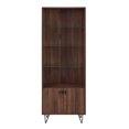 thumbnail image 3 of 68" Mid Century Modern Storage Cabinet - Dark Walnut, 3 of 3