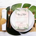 thumbnail image 3 of Koyal Wholesale Blush Pink Greenery Leaves Wedding Advice & Well Wishes Guest Book Cards for Bride and Groom, 56 Pack, 3 of 5