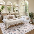 thumbnail image 3 of Moynesa Insect 9'x12' Large Area Rugs for Living Room Washable Natural Girls Bedroom Rug Bug Accent Carpet for Sunroom Dining Room Office Stain Resistant Non Slip, Pink, 3 of 12