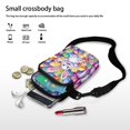 thumbnail image 7 of HELLHERO Cats Pattern 4.33"x1.97"x7.09" Shoulder Bag, Adult with Vintage, 7 of 7