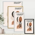 thumbnail image 4 of Designart 'Sun and Moon Shapes In Retro Terracotta Tones I' Modern Framed Canvas Wall Art Print, 4 of 5