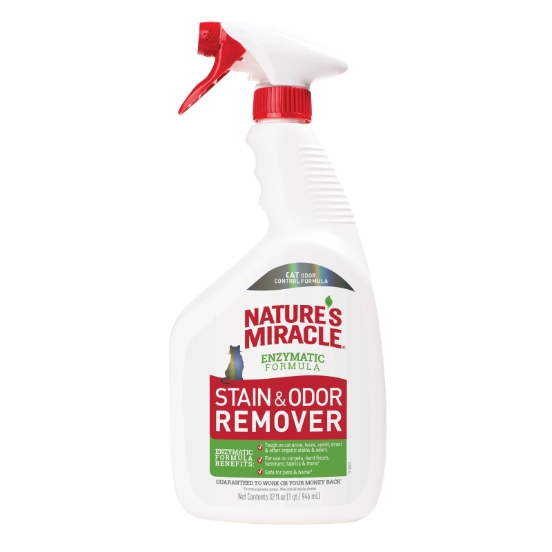 Nature’s Miracle Stain & Odor Remover, 32 fl oz, Tough on Organic
