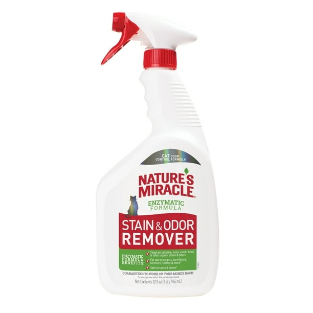 Nature’s Miracle Stain & Odor Remover, 32 fl oz, Tough on Organic