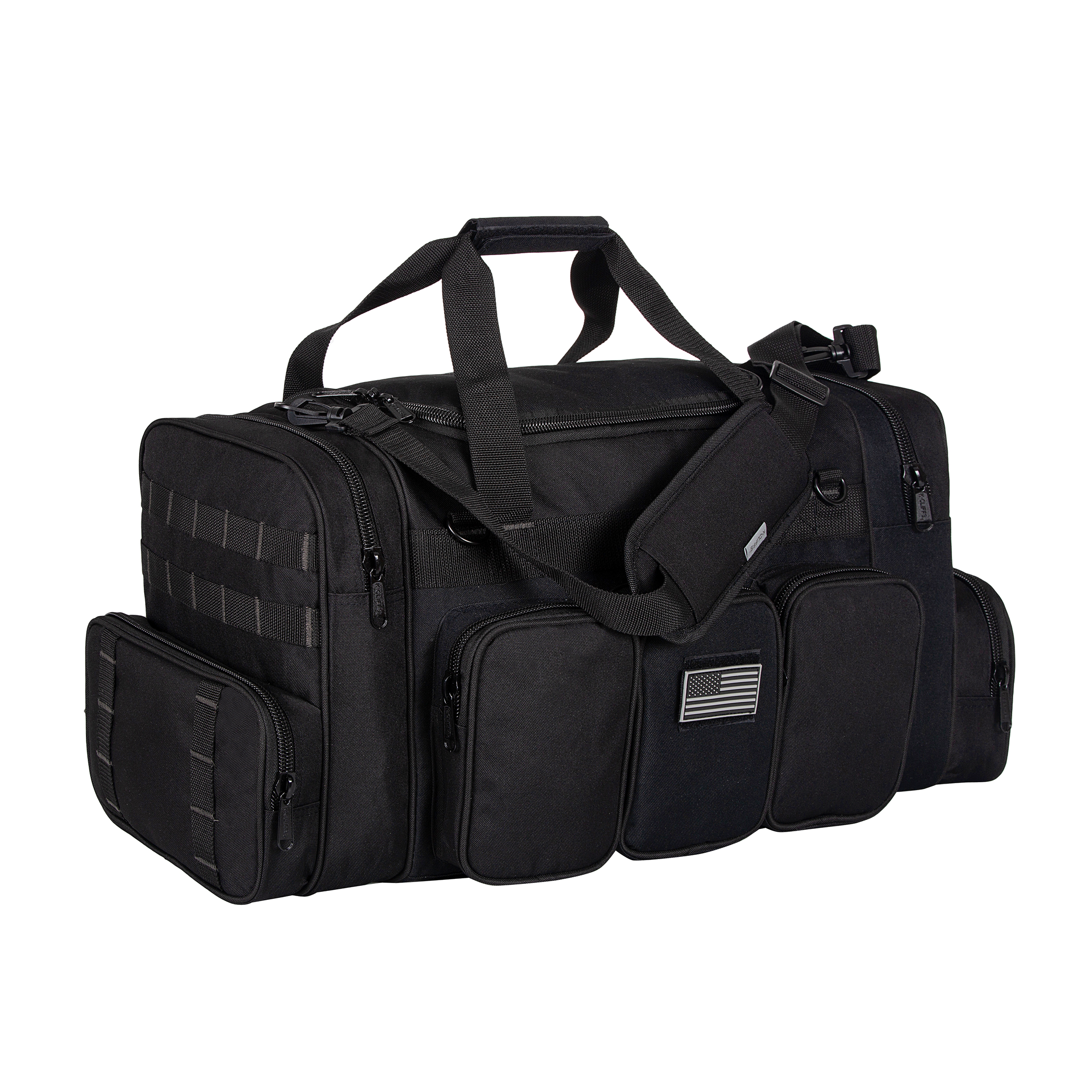 K-Cliffs Heavy Duty Duffel Sports Gear Gym Tote Outdoor Range Equpment Bag Durable Quality Travel Weekender Medium 27 inch Black
