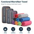 thumbnail image 2 of BAGAIL Microfiber Travel Towel Dark Grey 40 x 80 inches Compact and Super Absorbent Skin Friendly Portable Case Included, 2 of 5