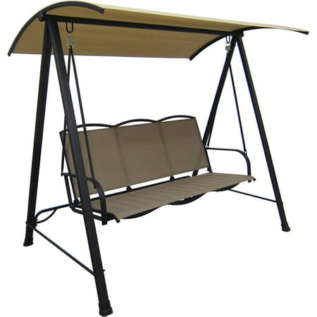 Classic Outdoor 3 Person Sling Canopy Porch Swing Best Metal Classic Outdoor 3 Person Sling Canopy Porch Swing