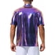 thumbnail image 4 of Camisa De Discoteca Brillante Manga Corta Hombre Casey Kevin, 4 of 8