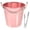 Rose Gold, variant on Amosfun Blue Aluminum Alloy Ice Bucket with Tongs for Bar Ktv and Home