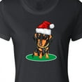 thumbnail image 4 of Inktastic Christmas Dachshund Dog Santa Women's T-Shirt, 4 of 5