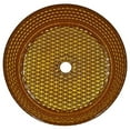 thumbnail image 2 of Scotch 16" Tempered Glass Circular Bathroom Vessel Sink in Gold, 2 of 18