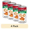(4 pack) SpaghettiOs Canned Pasta with Meatballs, 22.2 oz Can