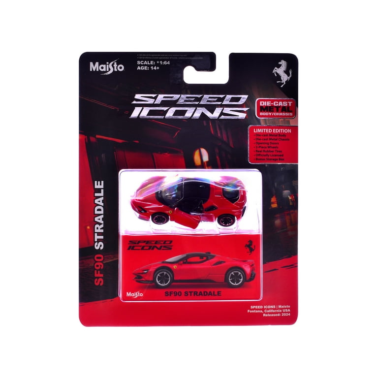 Ferrari SF90 Stradale Red with Black Top 