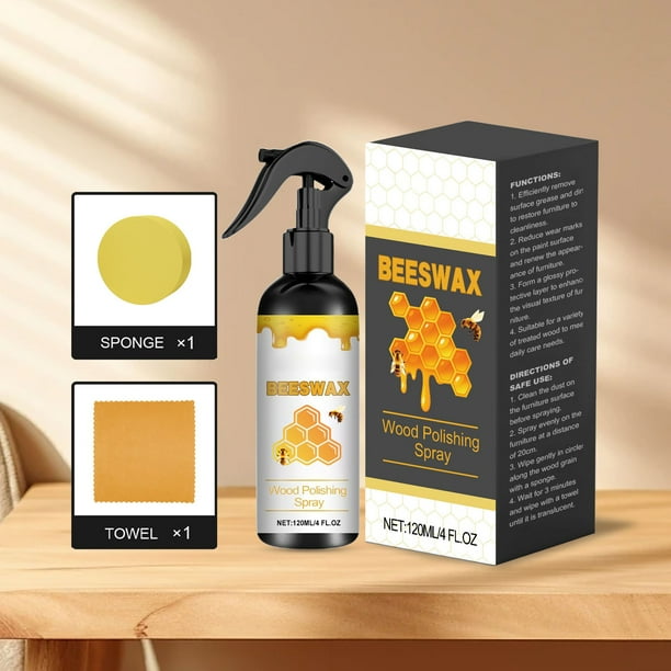 Limpiadores domésticos 120 ml Spray para el cuidado de muebles Spray para el cuidado de cera de abejas