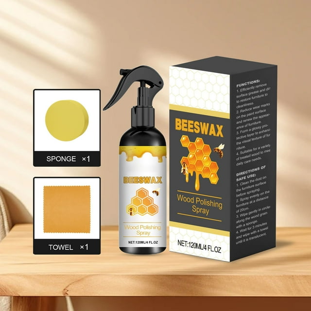 Limpiadores domésticos 120 ml Spray para el cuidado de muebles Spray para el cuidado de cera de abejas