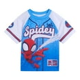 thumbnail image 3 of Marvel Spidey and His Amazing Friends Spider-Man Athletic T-Shirt and Mesh Basketball Shorts Outfit Set Toddler to Big Kid, 3 of 5