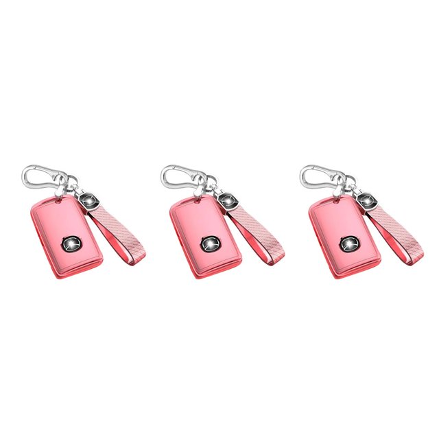 Scienceny Funda de repuesto para llave de vehículo, protección desmontable, a prueba de polvo y arañazos, para CX-5/CX-30/CX-9 2020-2021, oro rosa Type1 NO1 Scienceny CBP366493