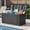 Dark Gray, variant on Uforic 90 Gallon Resin Outdoor Deck Box, Waterproof UV Resistant Lockable Storage Box with Handles, Black