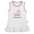 thumbnail image 2 of iDzn I Got A Perfect Crib For You Funny Dresses For Baby, Newborn Babies Skirts, Infant Princess Dress, 0-24M Kids Graphic Clothes (White Sleeveless Dresses, 0-6 Months), 2 of 4