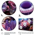 thumbnail image 3 of Designart "Purple Pink Marine Animals euphony" Marine Animals Floater Framed Canvas Wall Art, 3 of 7
