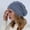 Blue, variant on ZSQDM Double Layer Cotton Hot Drilled beaded Pullover Hat Womens Winter Warm Knitted Hat Wool Ski Hat Sun Hat Women beanie Fan Hats for Men Bomber Hats Cap Gun