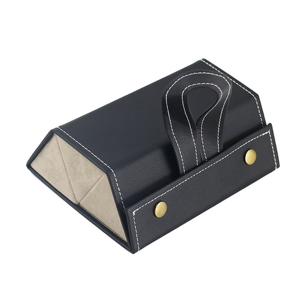 Organizador de anteojos de cuero plegable 2/3/4/5/6 caja de almacenamiento de gafas de sol de múltiples ranuras portátil de viaje para gafas Almacenamiento y organización del hogar L6402 negro Kearding HA003745-05B