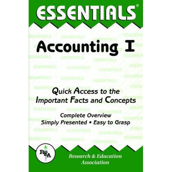 Pre-Owned Accounting I Essentials (Paperback) 0878916679 9780878916672