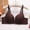 #0461-Coffee, variant on Women's Floral Embroidered Underwire Push Up Bra, Smooth Contour Thin Cup, Adjustable Straps Breathable Gather, Demi Full Coverage for Daily Casual Gift
