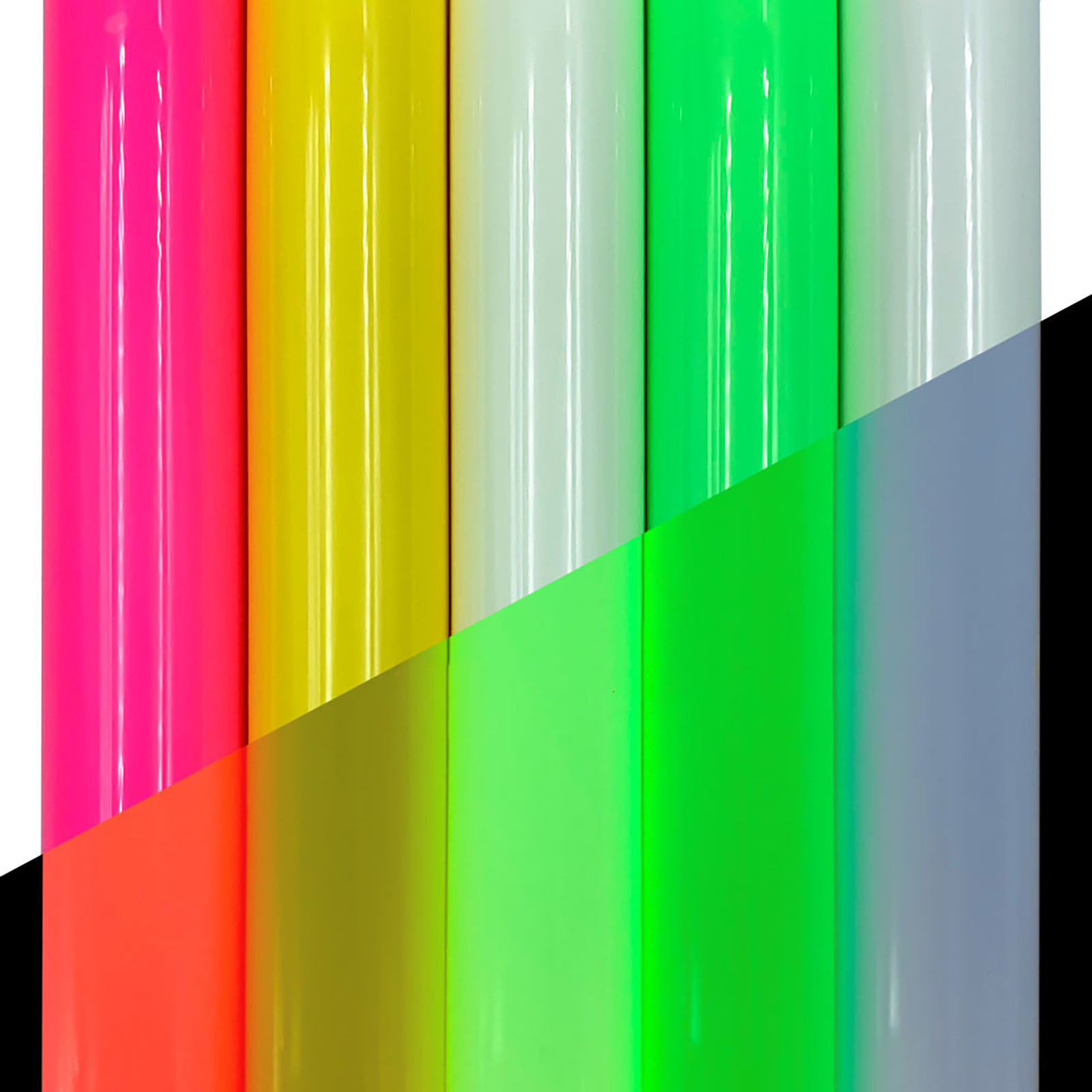 Hesroicy 1 Sheet Heat Transfer Vinyl Smooth Luminous PVC Easy to Cut